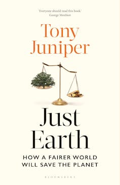 book cover, Tony Juniper Just Earth