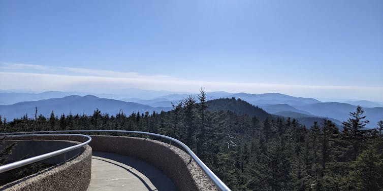 A view of mountains