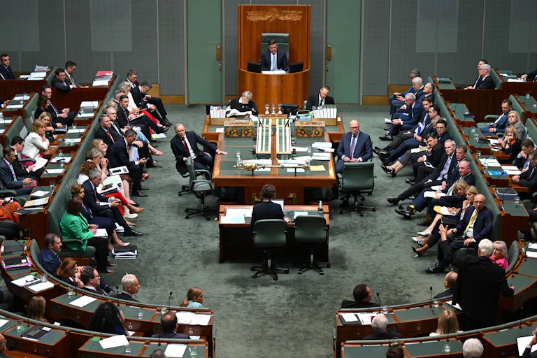 The House of Representatives debate issues during Question Time