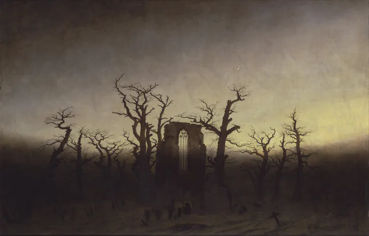 _Abadía en el robledal_, de Caspar David Friedrich.