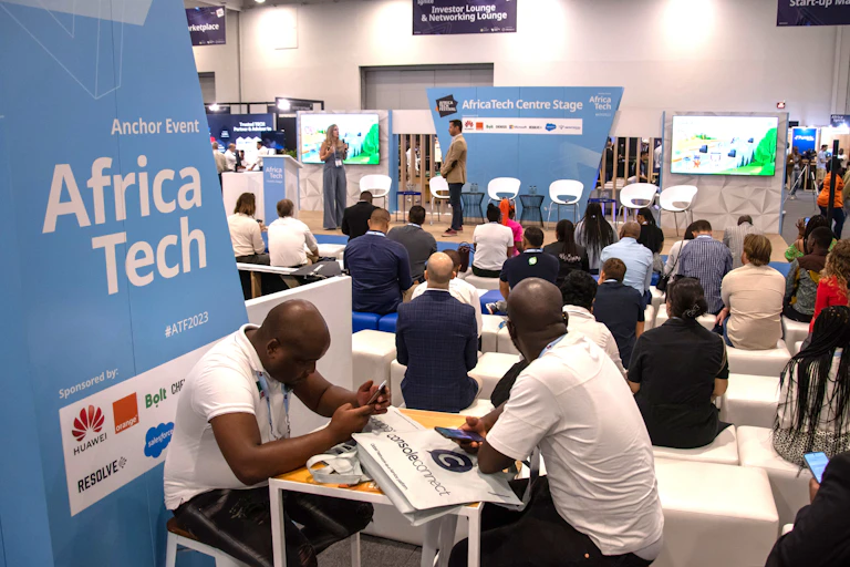 People listening at a conference