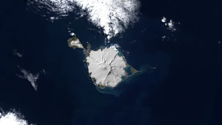 heard island satellite image.