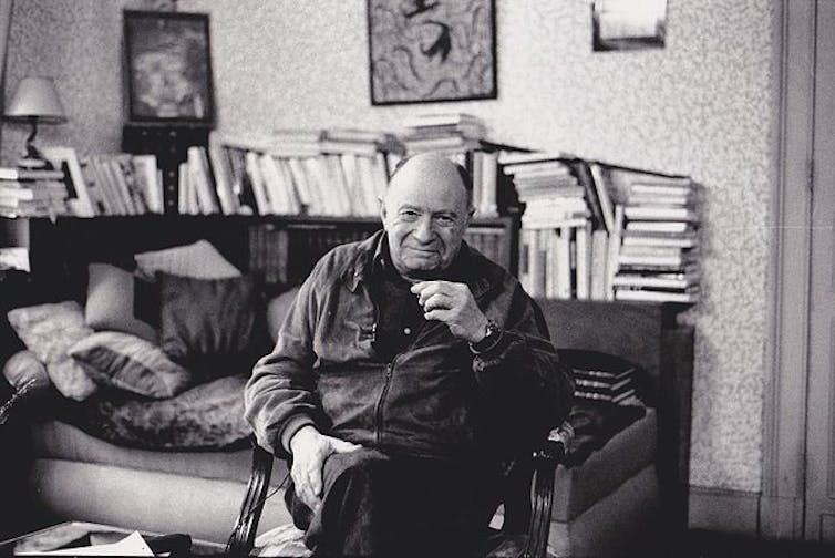 Jacques Ellul in his office