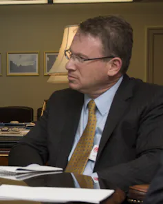 Portrait photo of The Atlantic's editor-in-chief Jeffrey Goldberg.