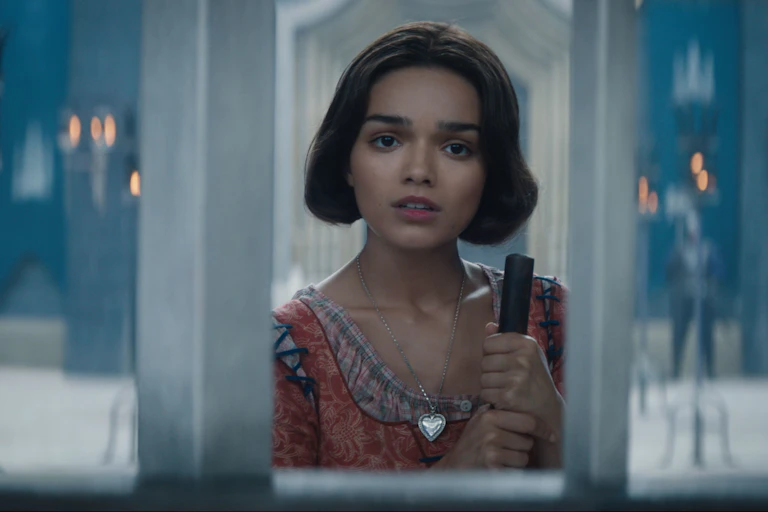 Snow White looking in a mirror.