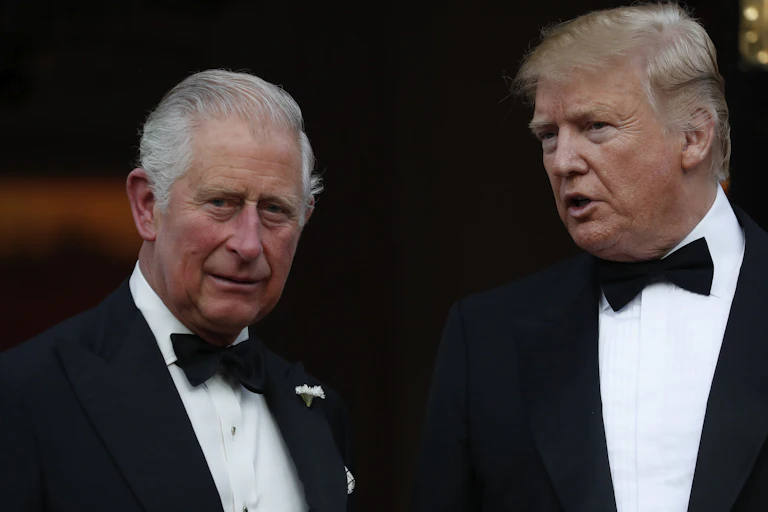 King Charles and Donald Trump speak