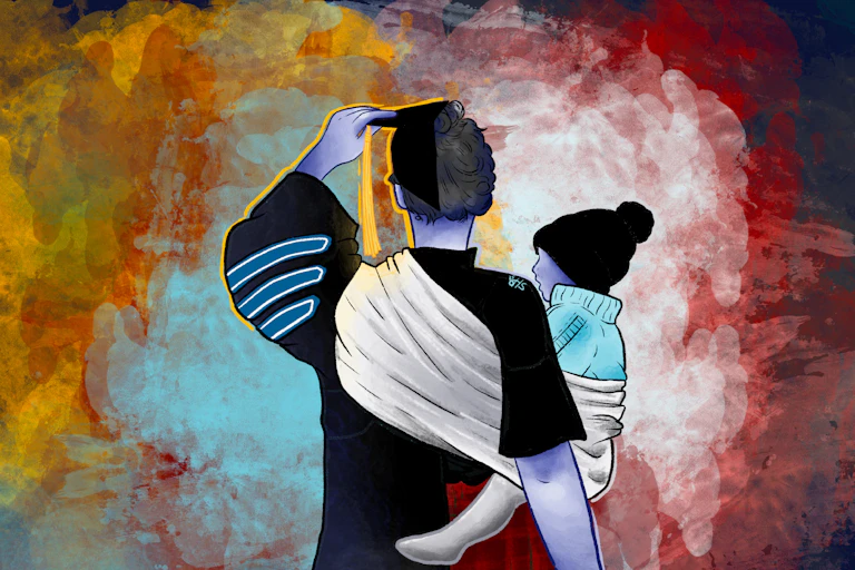 PhD mums face a higher risk of added mental strain.