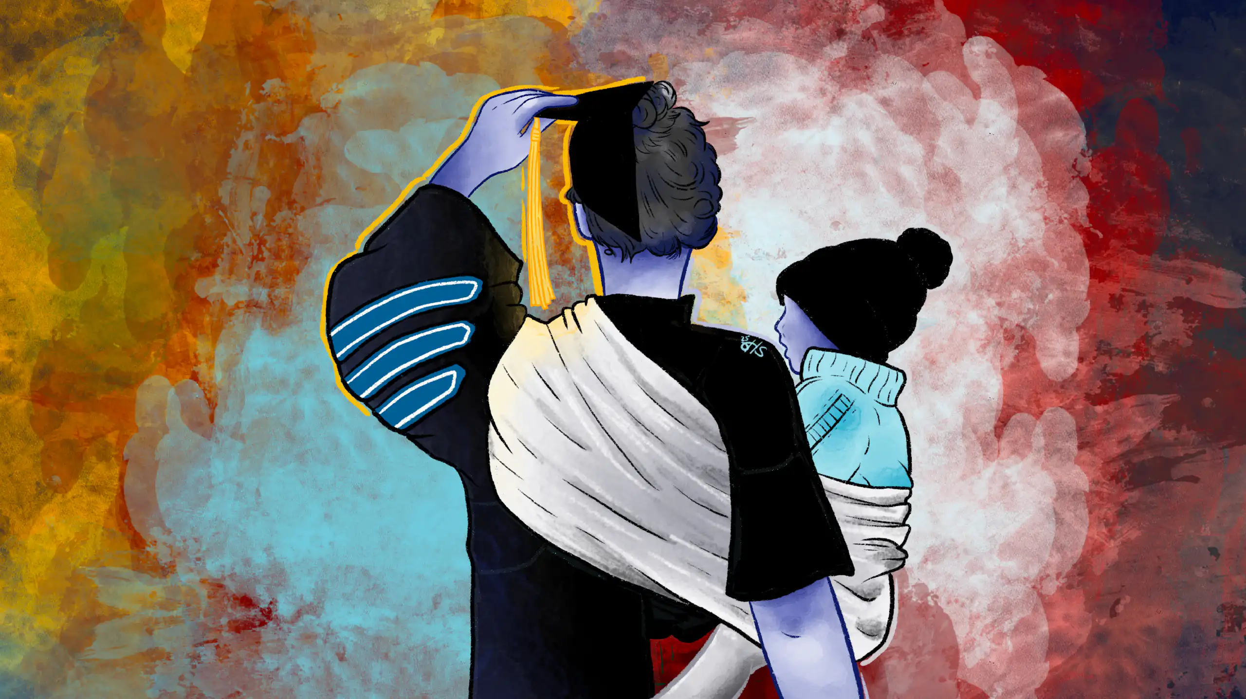 PhD mums face a higher risk of added mental strain.