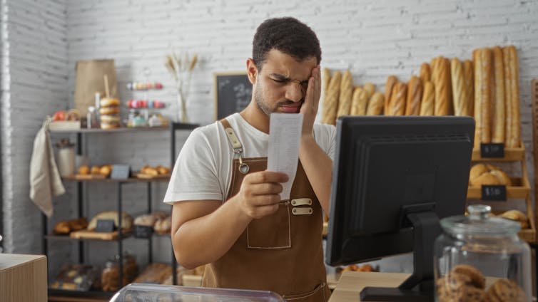 Bakery Worker Receipt is visible in confusion