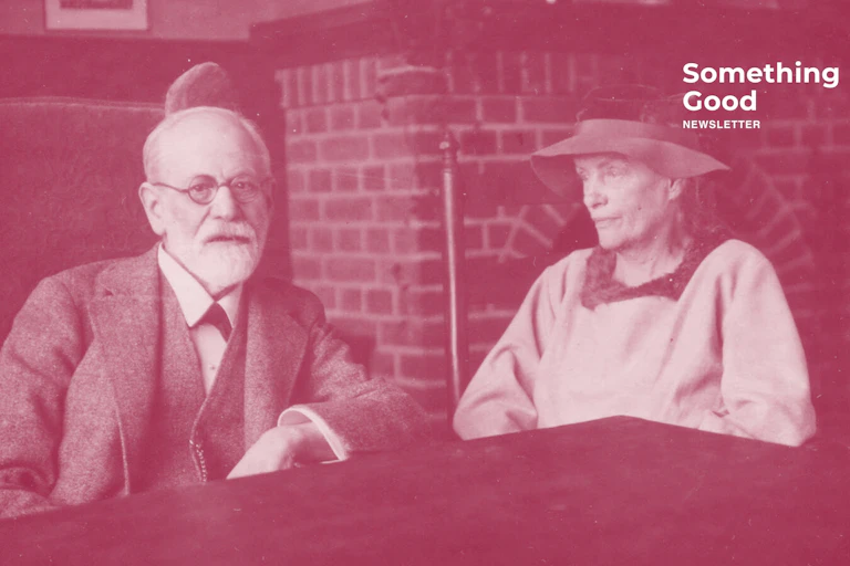 Sigmund Freud and the Russian psychoanalyst Lou Andreas-Salomé