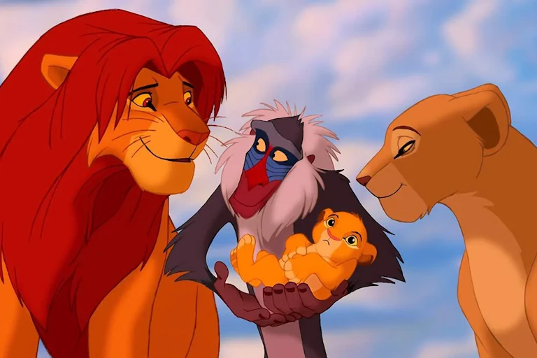 Une image tirée du film d'animation Le Roi lion.