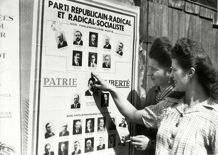 1945 First French Voice: Lengthy Battle for Political Equality 2 Preparations for April and May 1945 municipal elections. Years