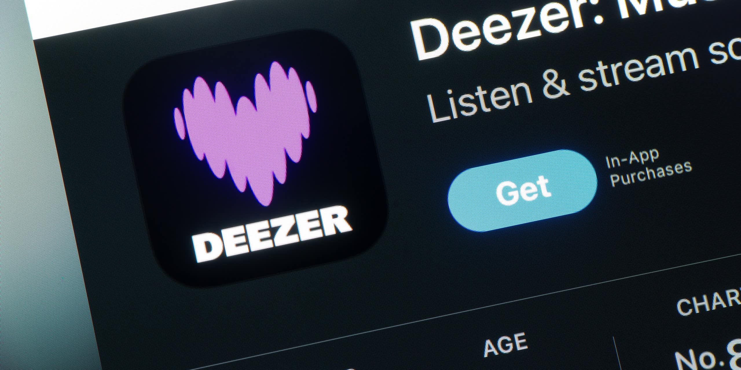 le logo de deezer