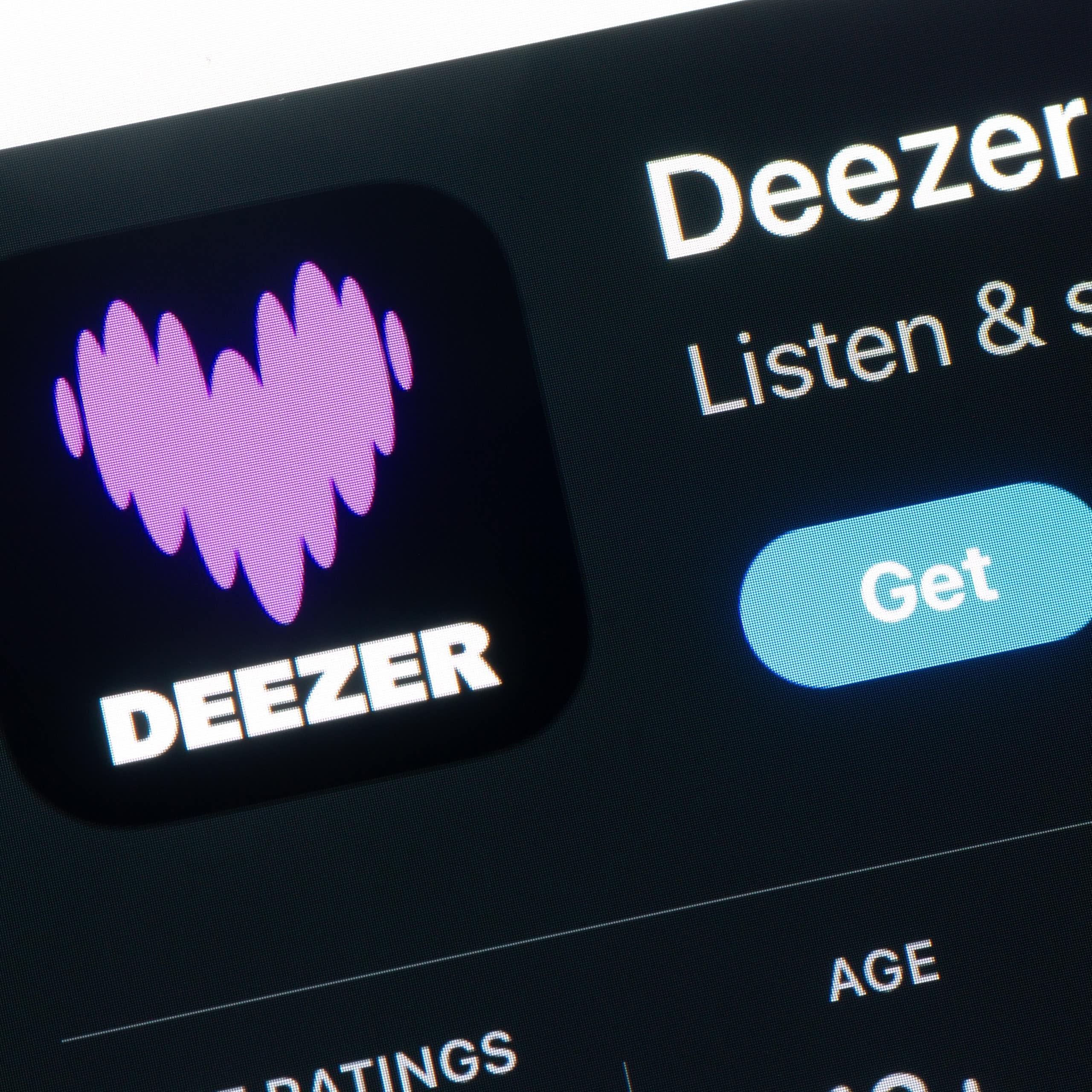 le logo de deezer