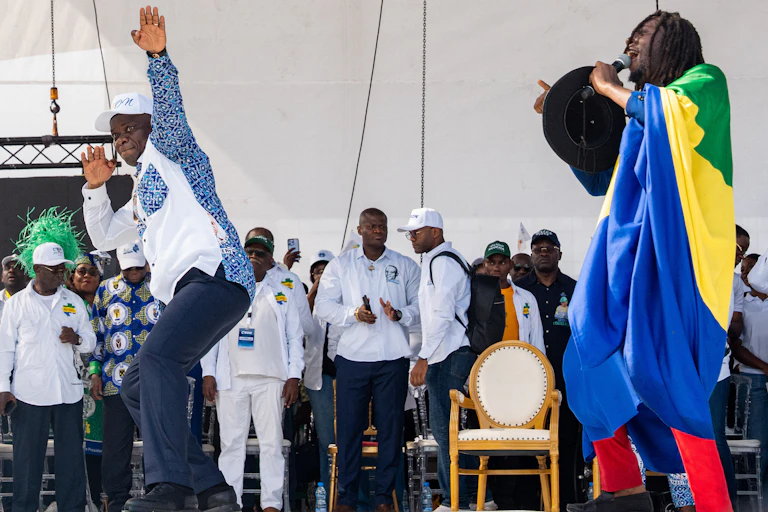 Man dancing on stage