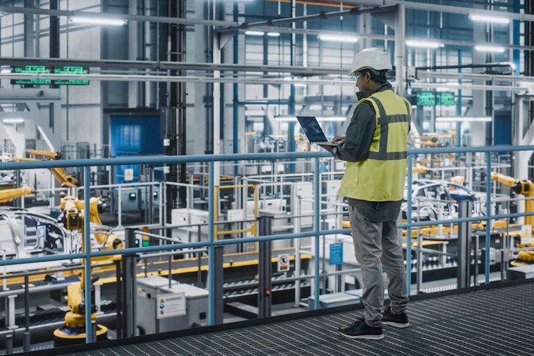 A factory floor