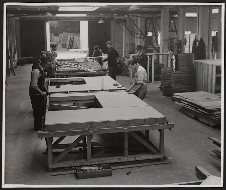 Men in a factory.