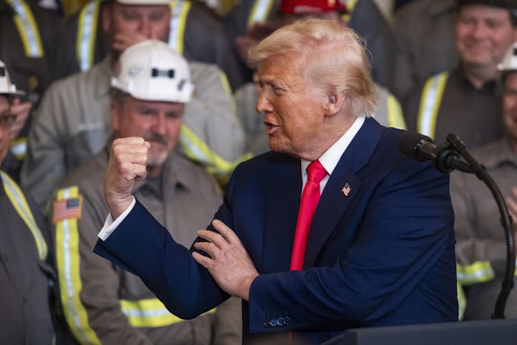 Why Keir Starmer’s mental profile isn't the same as different high ministers – and what it way for his dealings with Donald Trump 1 Donald Trump feels his own bicep during a speech in front of coal workers.