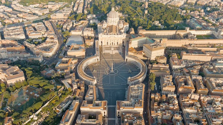 Aerial view of Vatican City