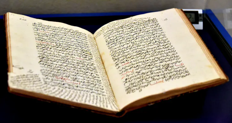 A book with Arabic writing.