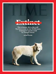 Text on the cover says 'extinct' which is crossed out with a red marker.