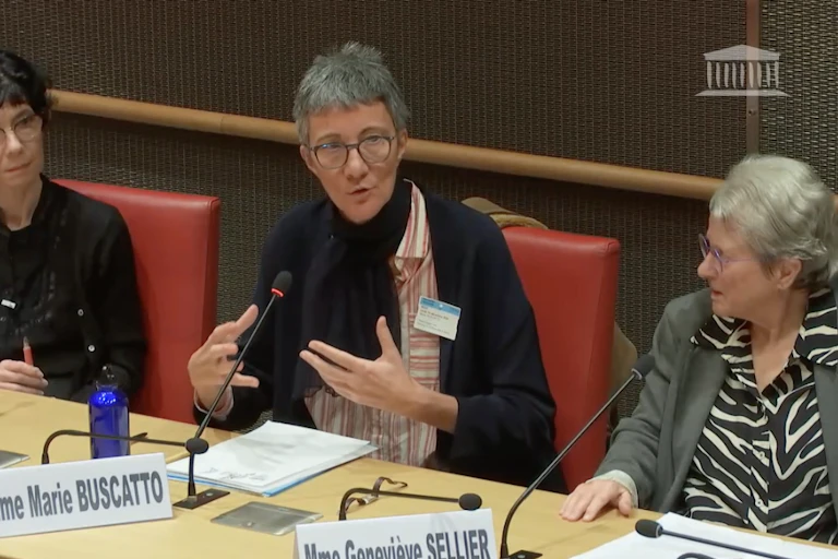 Marie Buscatto à l'Assemblée nationale.