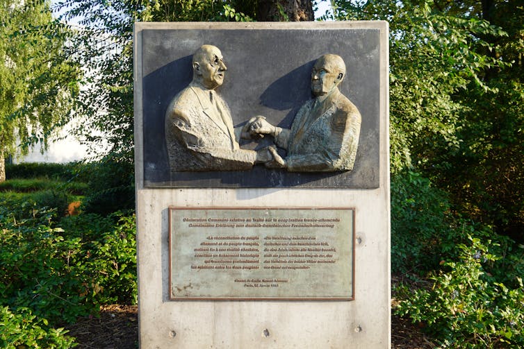 Are they touring to commute stereotypes? What tells us in regards to the historical past of French-German Adolescence Change 1 Monument to Conrad Adenauer and Charles de Gaulle (Berlin, 2024)