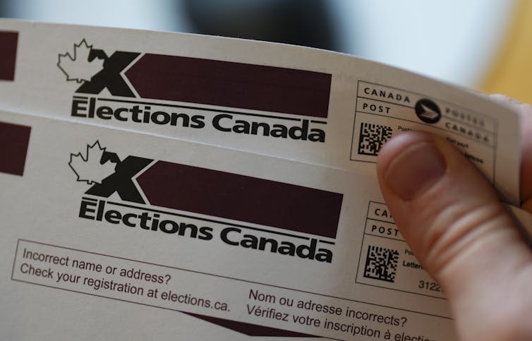 Tarjeta para información sobre los votantes