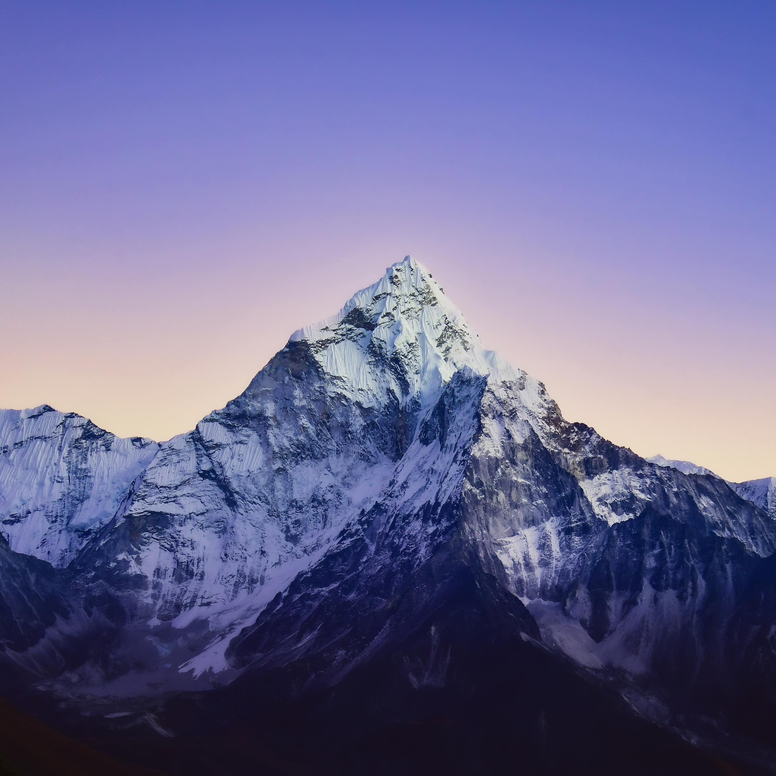 Silhuette of Ama Dablam - a mountain in the eastern Himalaya