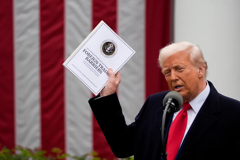 us president donald trump on liberation day