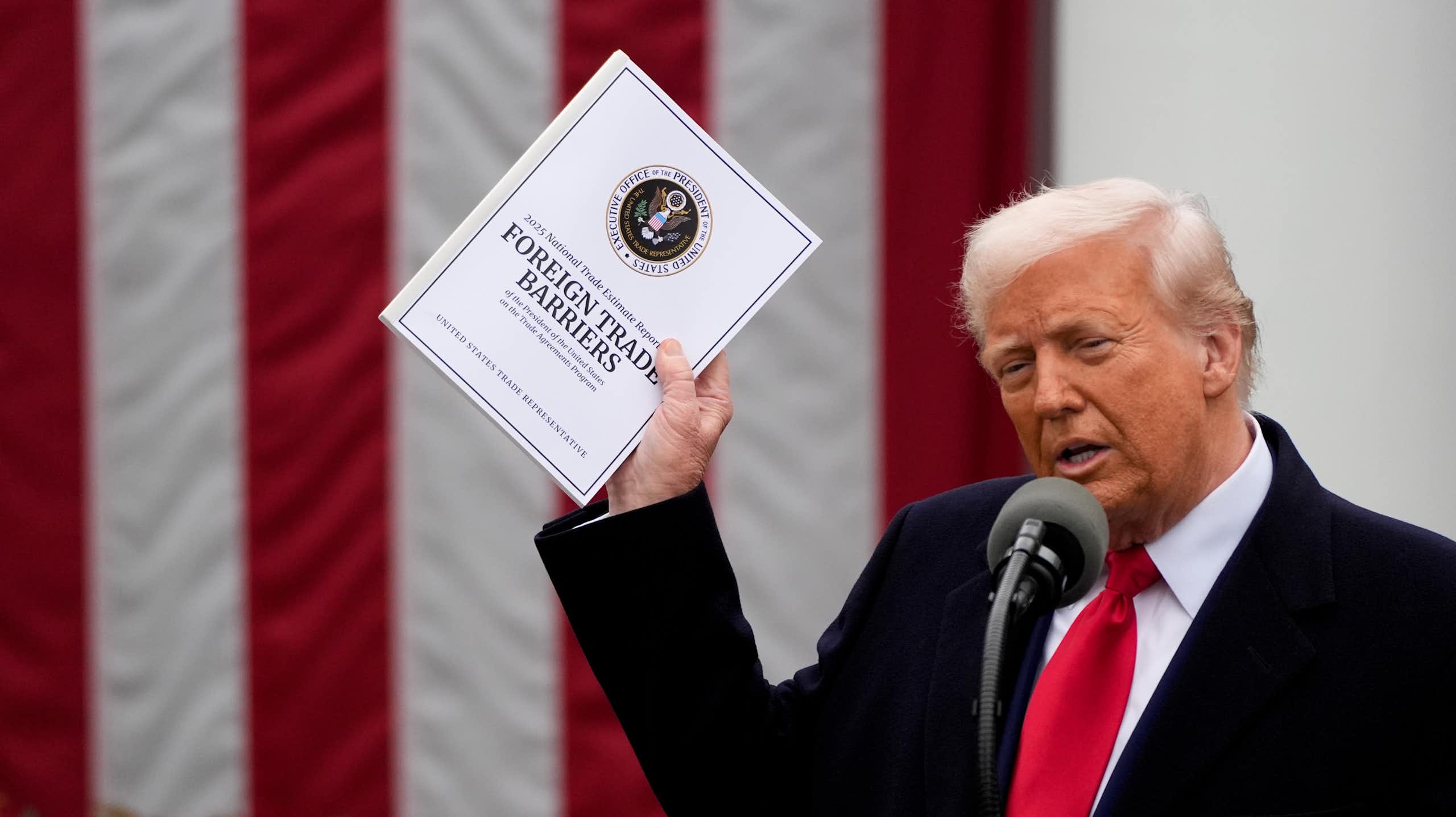 us president donald trump on liberation day