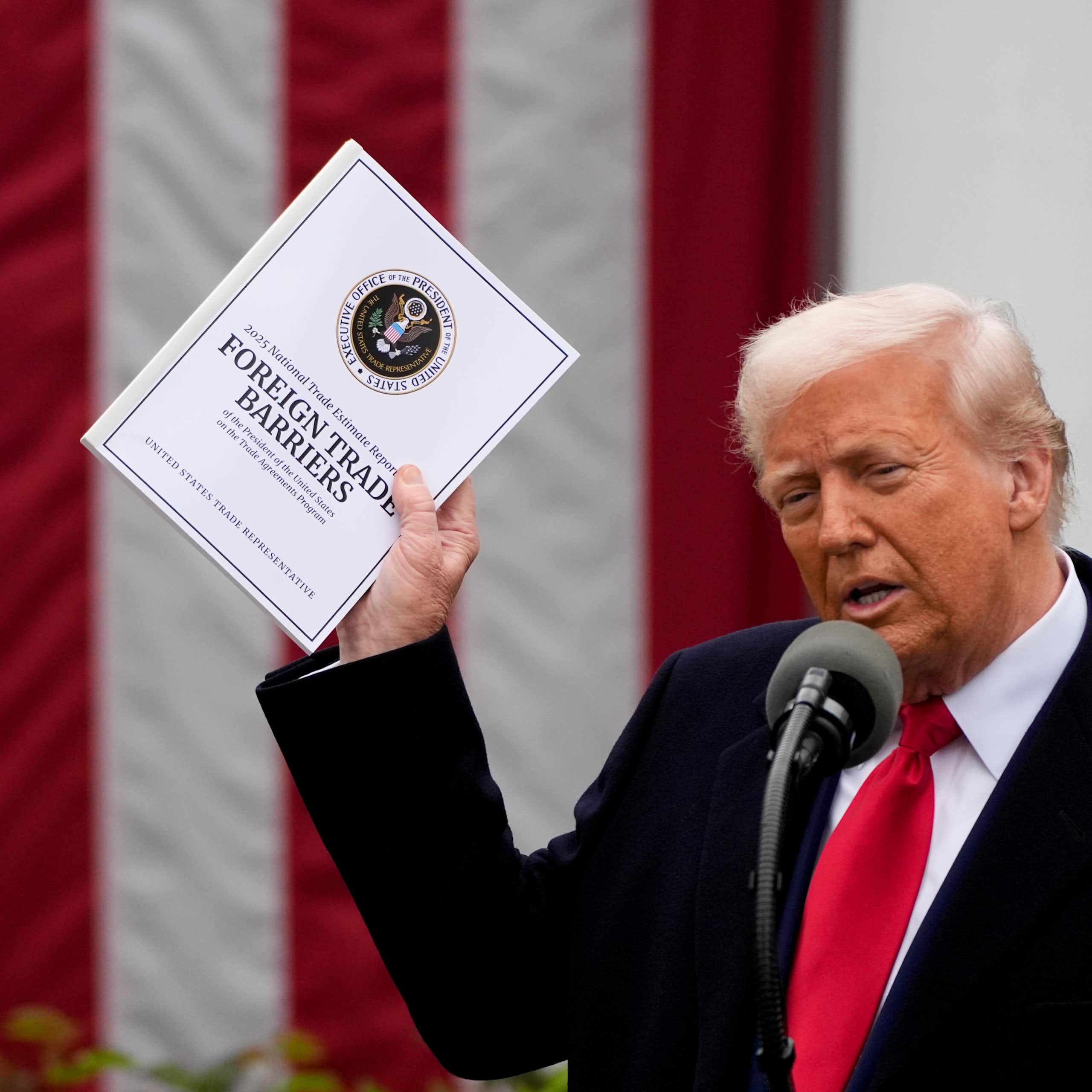 us president donald trump on liberation day