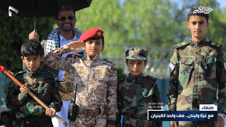 Yemen: How Houthis bureaucracy a technology of opponents 8 Yemen children in support of Gaza and Lebanon, Deluge of Al-Aksa, 18.10.2024