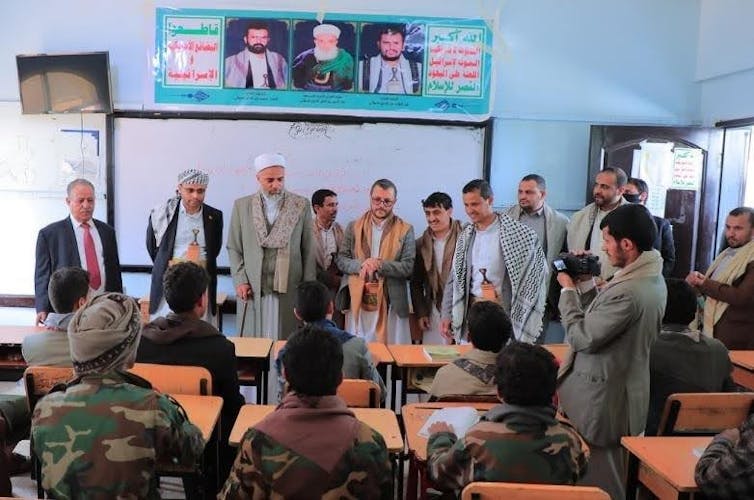Yemen: How Houthis bureaucracy a technology of opponents 5 Intervention of President Mahdi Al-Mashat, Ulemas and Houthi Trainers at school, not alleged, not the date
