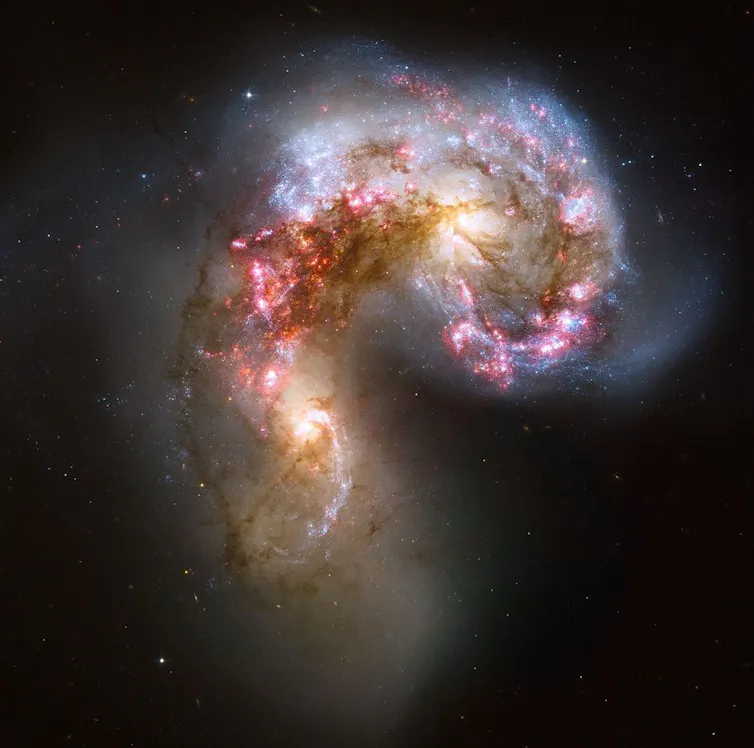 Colisión de las galaxias Antena .