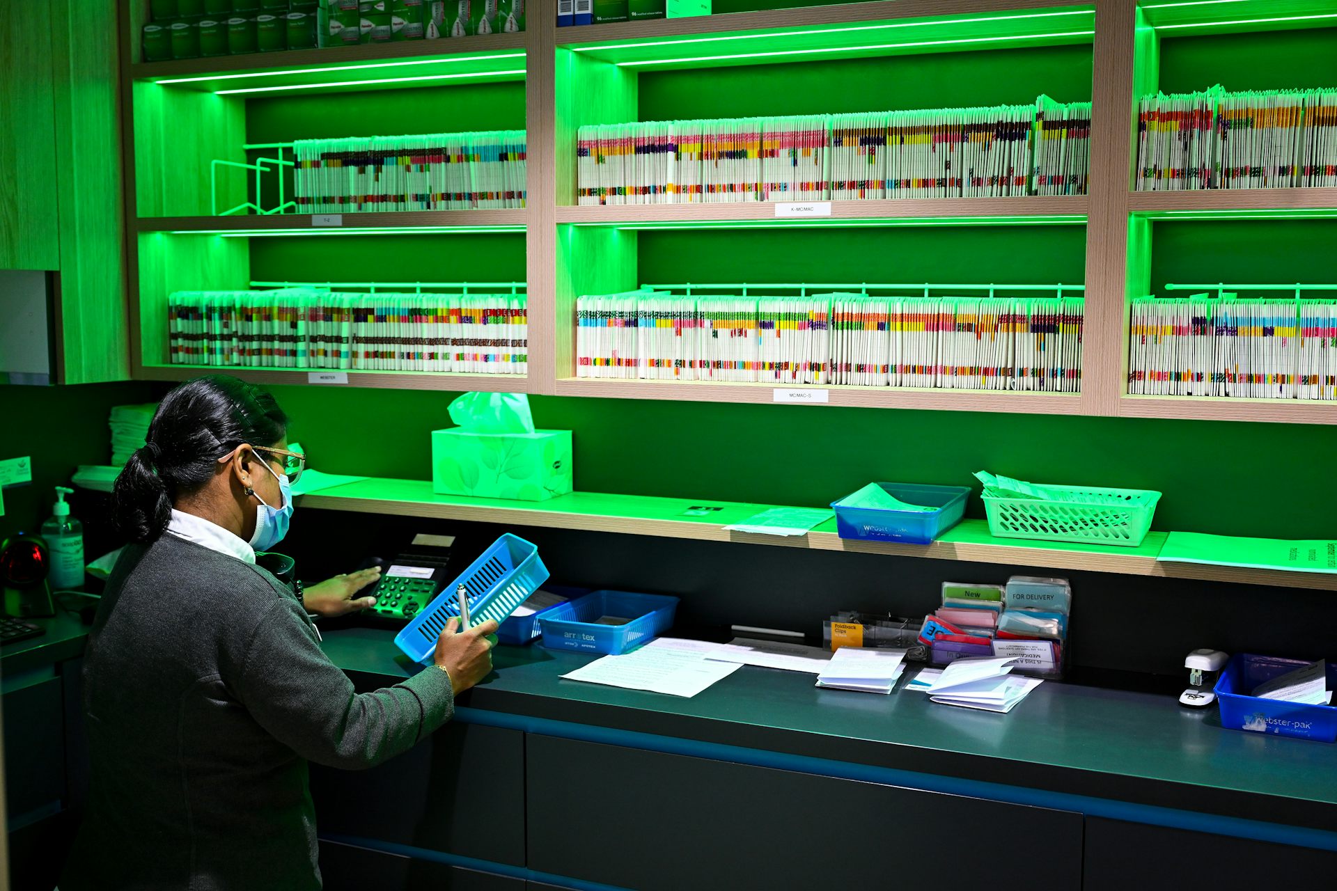 A pharmacist at work