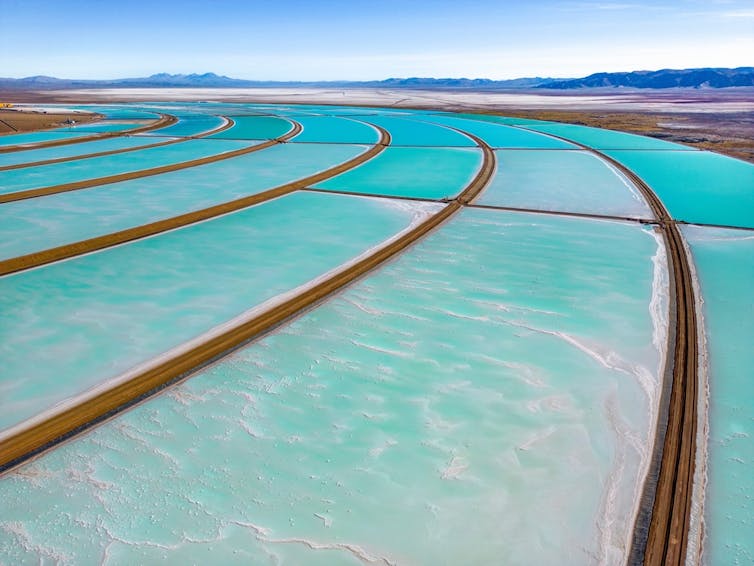 lithium salt pond