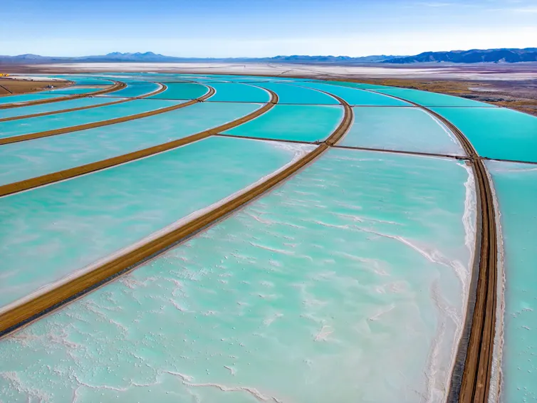 lithium salt pond