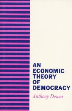 Cover of a book called 'An Economic Theory of Democracy' by Anthony Downs.