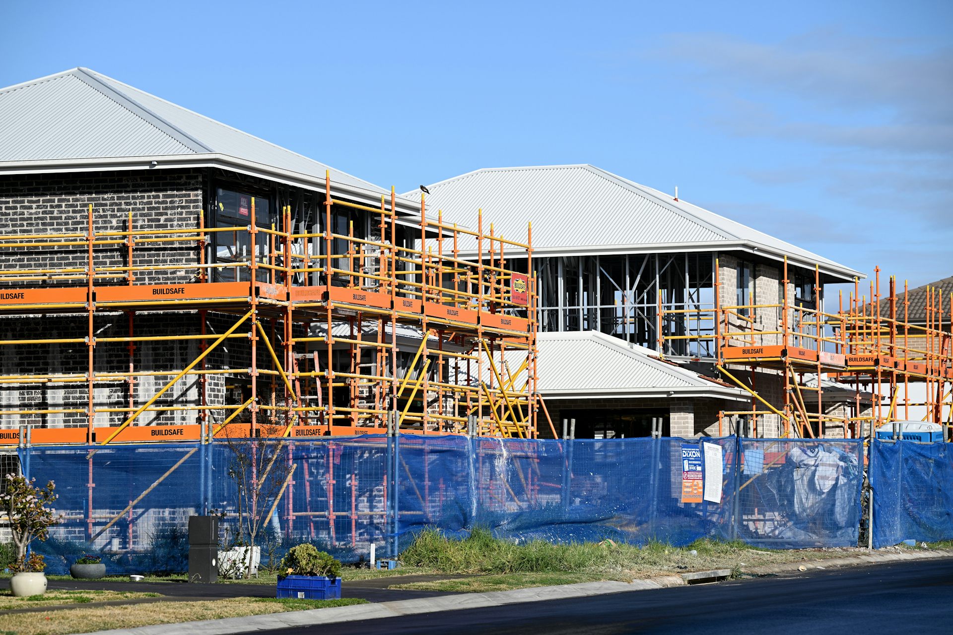 Houses under construction