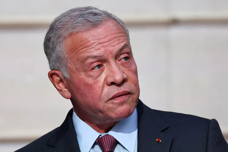 King Abdullah II of Jordan during a visit to France.