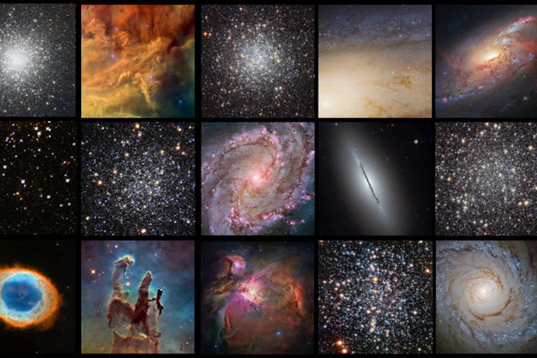 Composto de imagens obtidas pelo Telescópio Espacial Hubble