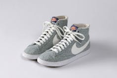 William Morris: new exhibition unearths how Britain’s biggest fashion designer went viral 1 A pair of Nike trainers in William Morris's 'Willow Bough' design.