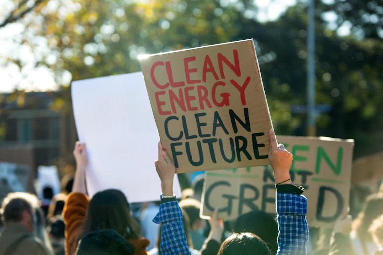 clean energy protest