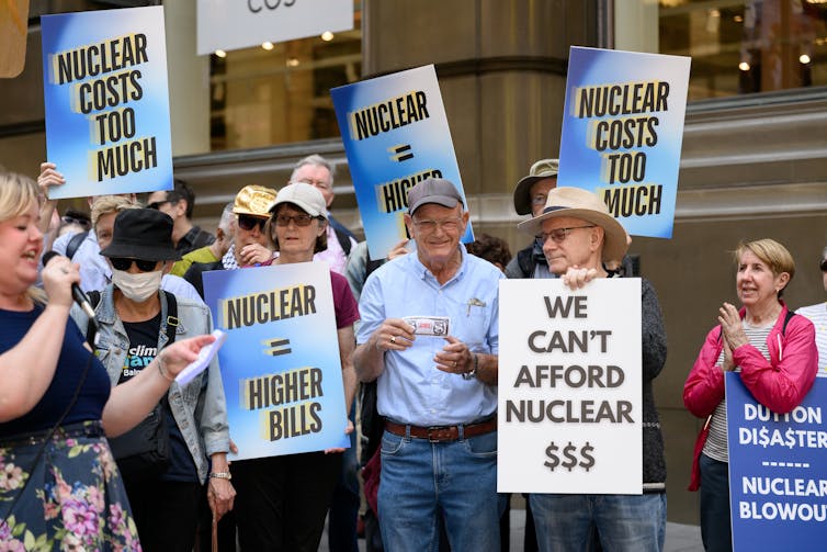 protest against nuclear in Australia.