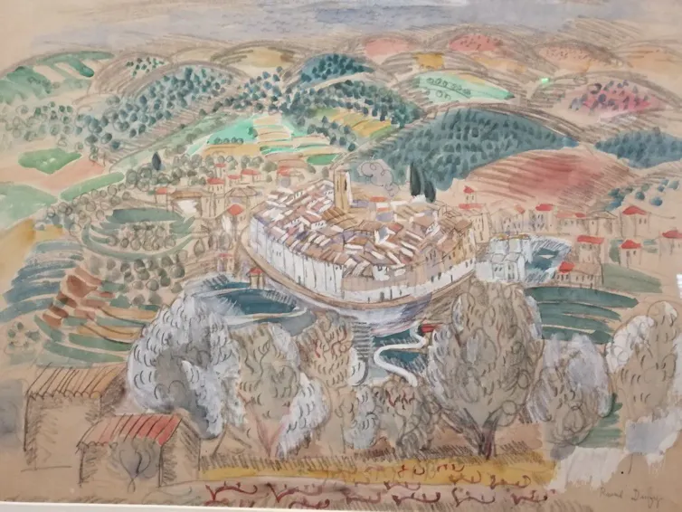 Raoul Dufy, Vue des remparts de Saint-Paul-de-Vence, 1919 : une diversité d’écosystèmes