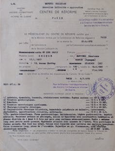 Desmontaje de mitos sobre español en el campo de concentración de Ravensbruck 3 Informe médico de Constance Martinez.