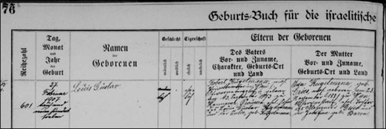 Desmontaje de mitos sobre español en el campo de concentración de Ravensbruck 1 Realizando el nacimiento de Louis Gustave Kugelmann.