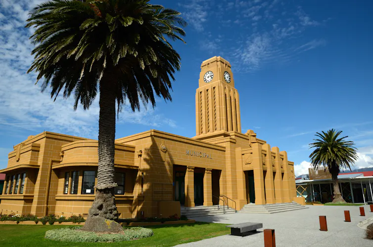 Westport's clock tower and council chambers
