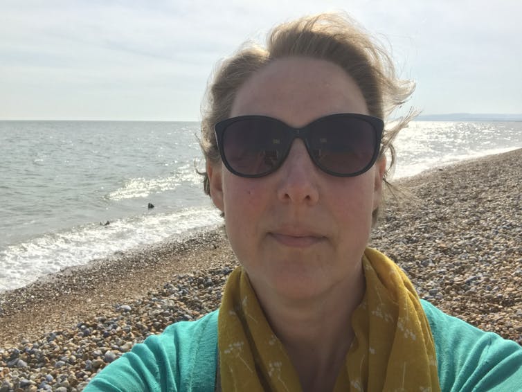 Author selfie shot on beach